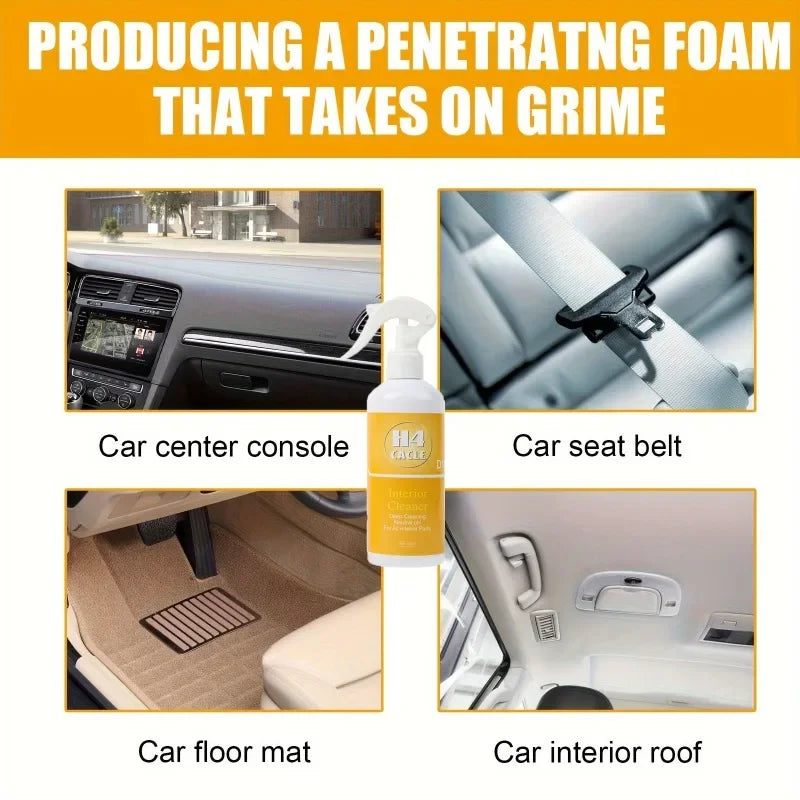 Multifunctional Car Upholstery Cleaner Car Upholstery Seat Waterless Wash Powerful De-Greasing Cleaner Universal