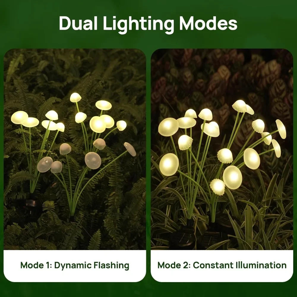 Solar LED Jellyfish Sway Lights Garden Decor Waterproof Outdoor Solar Pathway Light for Patio Balcony Yard Flowerbed
