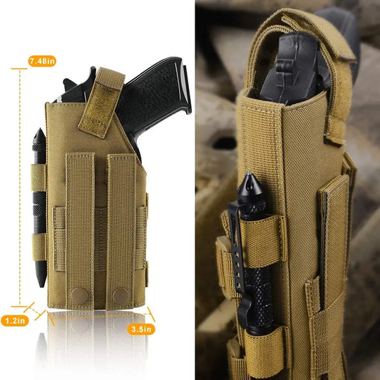 Universal Tactical Gun Holster Modular Belt Pistol Pouch for Right Hand G17 18 19 26 34 Military Rifle Holster for 1911 Glock