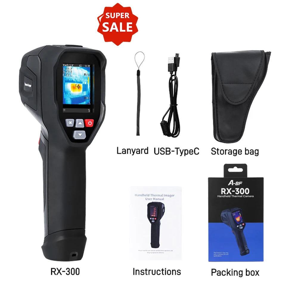 Infrared Thermal Imager RX-300 Industrial Floor Heating Detection ISR192*192 Pixel Enhancement Thermal Imaging Camera