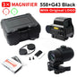 Hot Sale 558 Holographic Collimator Red Dot Sight G43/G33 3X G45 5X Magnifier Airsoft Hunting Gear W/20Mm Rail Mounts & QD Lever