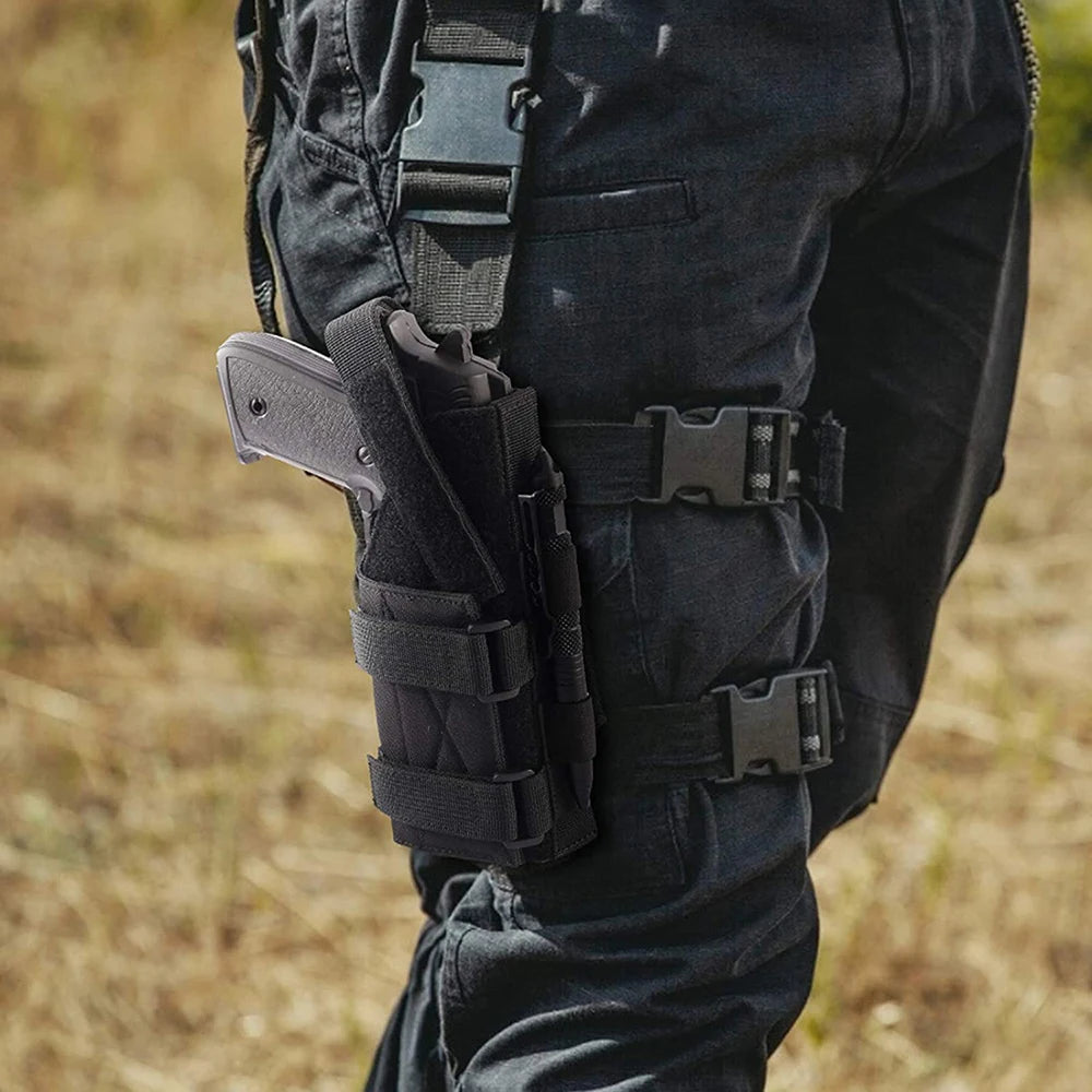 Universal Tactical Gun Holster Modular Belt Pistol Pouch for Right Hand G17 18 19 26 34 Military Rifle Holster for 1911 Glock