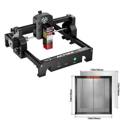S1 6W Mini Laser Engraver Pre-Assembled Laser Engraving Printer Ultra-Light DIY Engraver Tool Logo CNC Machine
