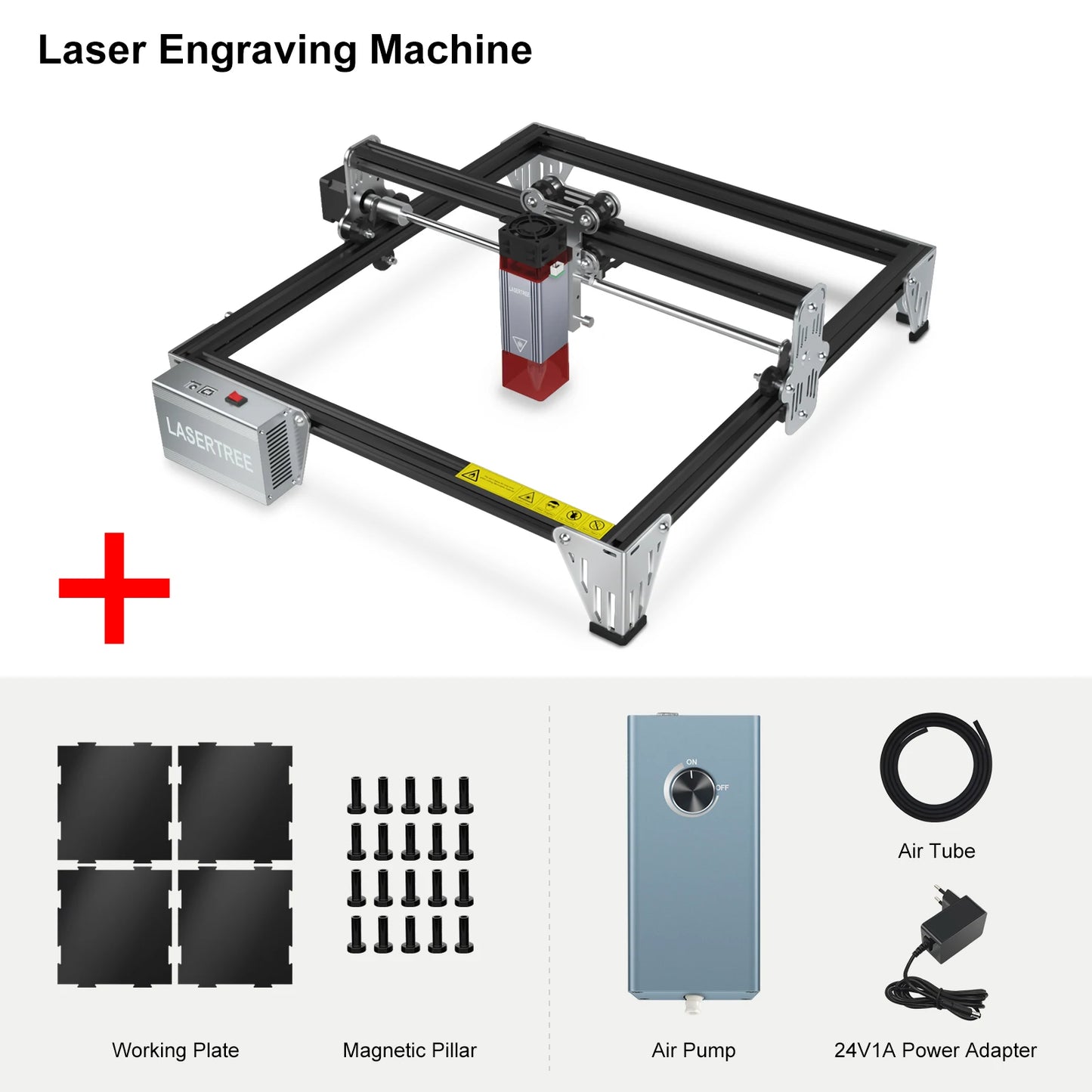 K1 Mini Laser Engraving Machine with 10W Laser Head Laser Engraver Cutter Woodworking TTL Blue Light Laser Module