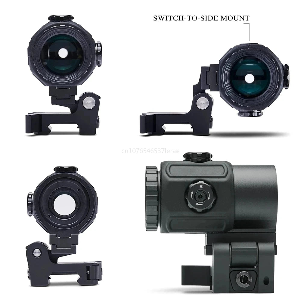 Hot Sale 558 Holographic Collimator Red Dot Sight G43/G33 3X G45 5X Magnifier Airsoft Hunting Gear W/20Mm Rail Mounts & QD Lever