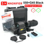 Hot Sale 558 Holographic Collimator Red Dot Sight G43/G33 3X G45 5X Magnifier Airsoft Hunting Gear W/20Mm Rail Mounts & QD Lever