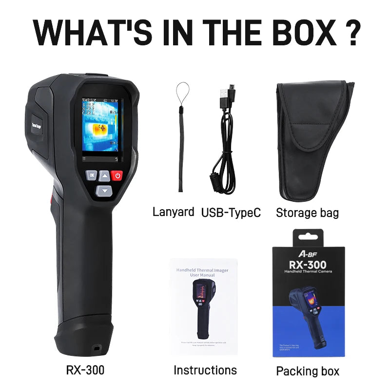 Infrared Thermal Imager RX-300 Industrial Floor Heating Detection ISR192*192 Pixel Enhancement Thermal Imaging Camera