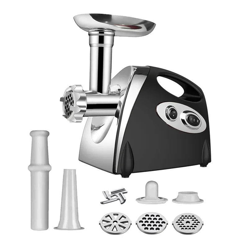 2800W Max Electric Meat Grinder Fuel Heavy Hard Meat Mincer Sausage Grounder Stainless Steel Food Processor Sausage Stuffer