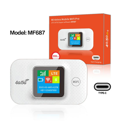 4G LTE Portable Wifi Hotspot 3000Mah 150Mbps Wireless Internet Router with Sim Card Slot Modem Router for Home Office Car Travel