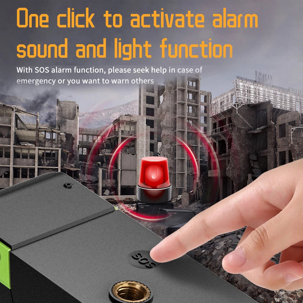 DF-580 Emergency Weather Radio Hand Crank Solar Radio AM/FM IPX5 Waterproof Outdoor Emergency LED Flashlight 5000Mah Power Bank