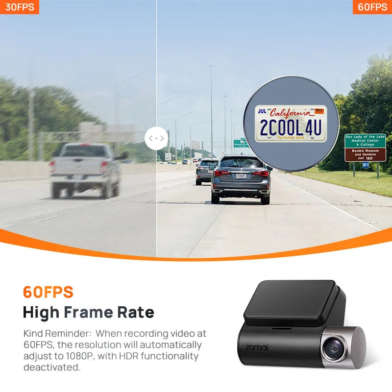 2024 New  Dash Cam A510 1944P HDR GPS ADAS 4G Connectivity  4G Front Cam A510 Car DVR 24H Parking Support Rear Cam