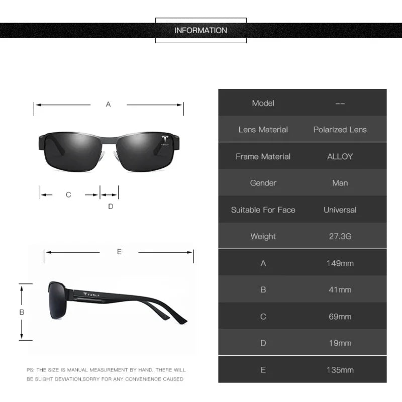Car High-End Leisurely Luxury Sunglasses for  Model 3 Model Y Model S Model X Cybertruck Roadster Men Women Fashion Goggles