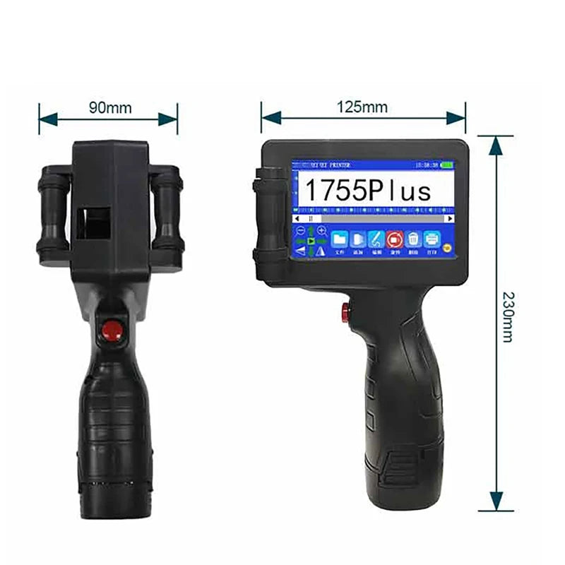 12.7Mm Portable Printer Production Date Batch Number Shelf Life Inkjet Printing QR Code Pattern Mini Handheld Inkjet Printer