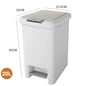 10L 15L 20L Trash Can Garbage Bin Garbage Can with Press Top Lid Kitchen Pedal Trash Can Garbage Storage Box Kitchen Accessories