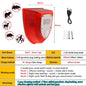 1/2Pcs Solar Alarm Light IP65 Waterproof Motion Sensor Alarm Lamp Outdoor Garden Dog Barking Animal Driver Securityfor Farm Yard