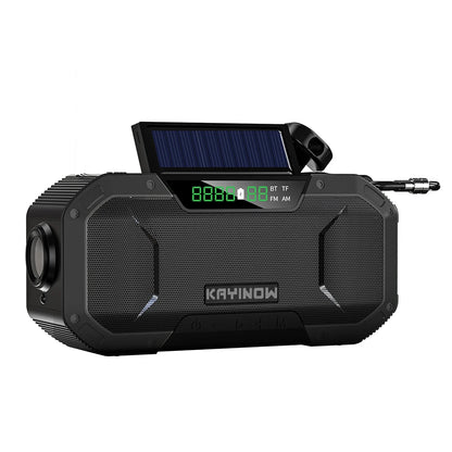 DF-580 Emergency Weather Radio Hand Crank Solar Radio AM/FM IPX5 Waterproof Outdoor Emergency LED Flashlight 5000Mah Power Bank