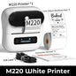 M220 Label Printer 75Mm Thermal Label Maker for Barcode Address Labeling Mailing File Folder Labels for Phone & PC