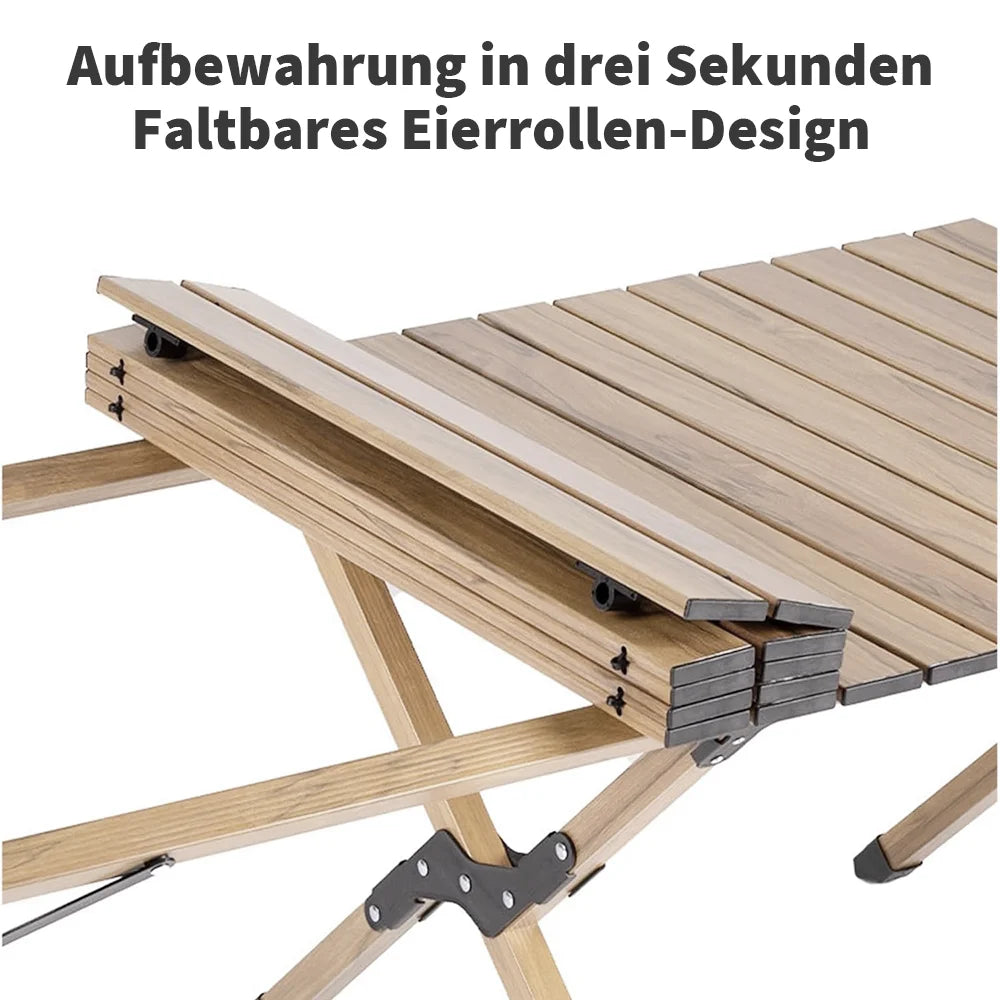 Outdoor Folding Table Camping Table Portable Lightweight Camp BBQ Grill Table Picnic Table High Bearing Foldable Table