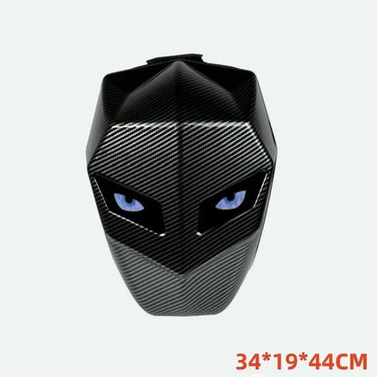 Night Rider Motorcycle LED Tail Bag – Helmet Storage Backpack w/ Bluetooth Display, Large Capacity