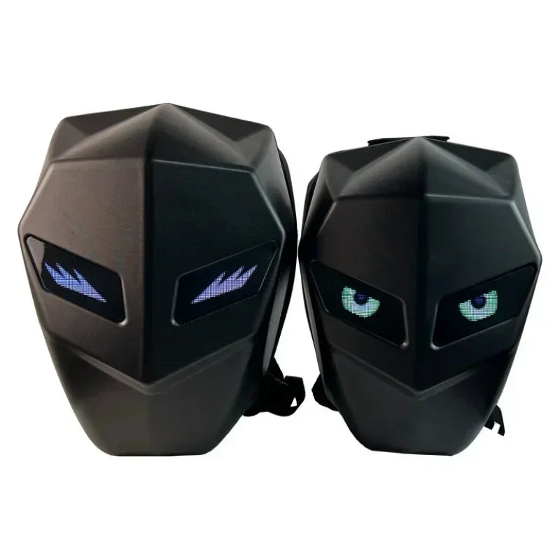 Night Rider Motorcycle LED Tail Bag – Helmet Storage Backpack w/ Bluetooth Display, Large Capacity