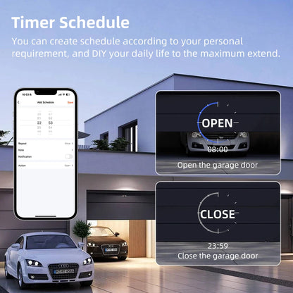 Tuya Wifi Garage Door Opener Smart App Remote Voice Control Gate Door Switch Module Works with Alexa Google Home Alice
