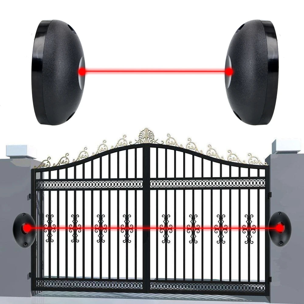 For Gates Doors Windows External Positioning Alarm Detector Single Beam Infrared Radiation Sensor Barrier against Hacking System