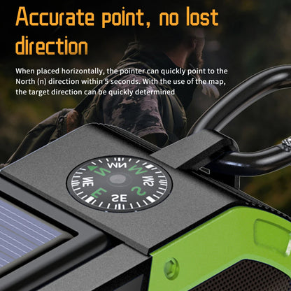 DF-580 Emergency Weather Radio Hand Crank Solar Radio AM/FM IPX5 Waterproof Outdoor Emergency LED Flashlight 5000Mah Power Bank