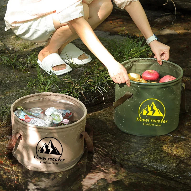 5L/10L/20L Car Folding Bucket Waterproof Foldable Sink Portable Travel Foldable Basin Camping Hiking Fishing Storage Bucket
