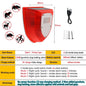1/2Pcs Solar Alarm Light IP65 Waterproof Motion Sensor Alarm Lamp Outdoor Garden Dog Barking Animal Driver Securityfor Farm Yard