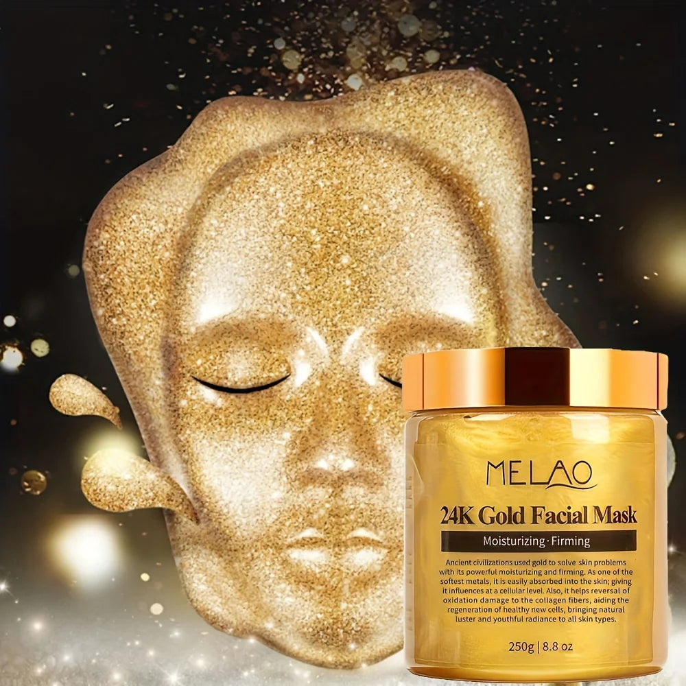 24K Gold Face Mask Beauty Facemask Skin Remove France Golden Collagen Facial Moisturizing Masks