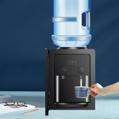 550W 220V Electric Water Dispenser Hot Cold Drinking Fountain Black for Office Home