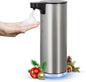 Automatic Foaming Soap Metal Dispenser Rechargeable Touchless Foam Hand Soap Dispenser Water-Resistant for Bathroom