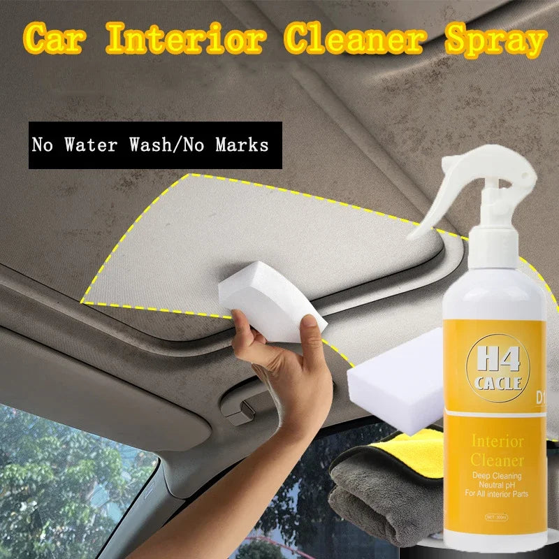 Multifunctional Car Upholstery Cleaner Car Upholstery Seat Waterless Wash Powerful De-Greasing Cleaner Universal