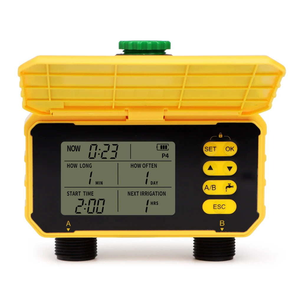 New 1/2 Outlets Solar Irrigation Timer Smart APP Control Automatic Irrigation System Outdoor Water Timer Garden Watering Tool ﻿