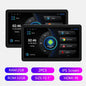Incell 10.1" Android 13 Car Headrest Monitor Ultra-Thin Touch Screen for Rear Seat Multimedia Player Carplay Ambient Lights BT