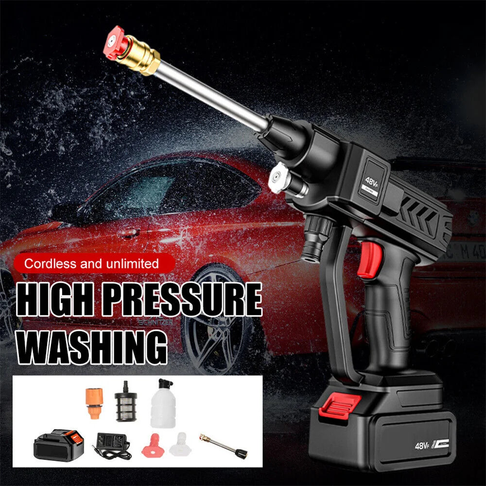 700W 30BAR Cordless Car Wash Water Gun 20000Mah High Pressure Cleaner Washer Spray Water Cleaning Machine for Makita 18V Battery