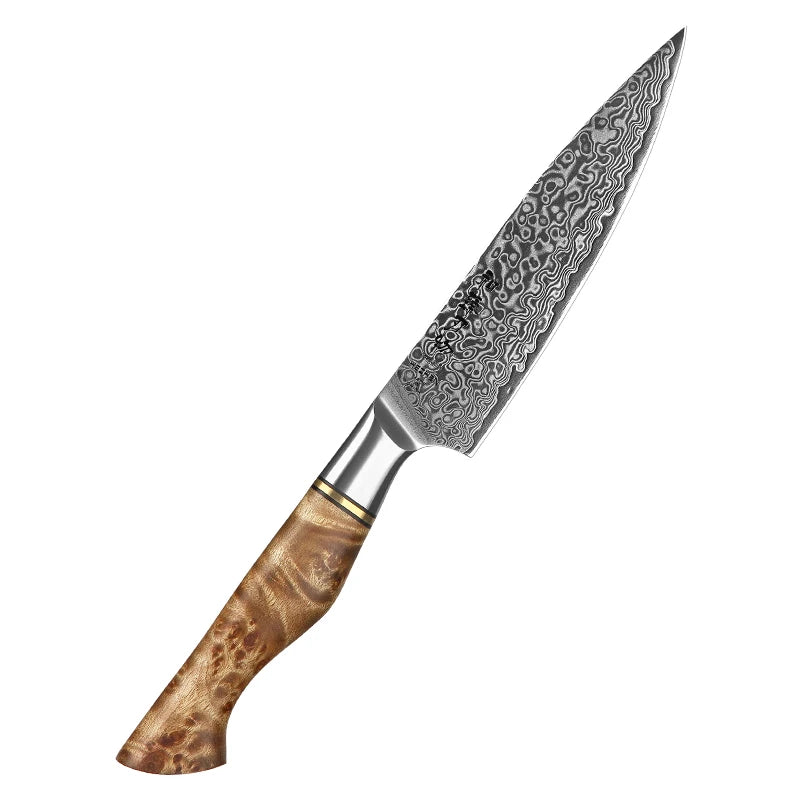 1-5PC Knife Set Professional Damascus Steel Chef Santoku Bread Utility Paring Cook Knife for Meat Sharp Kitchen Knife