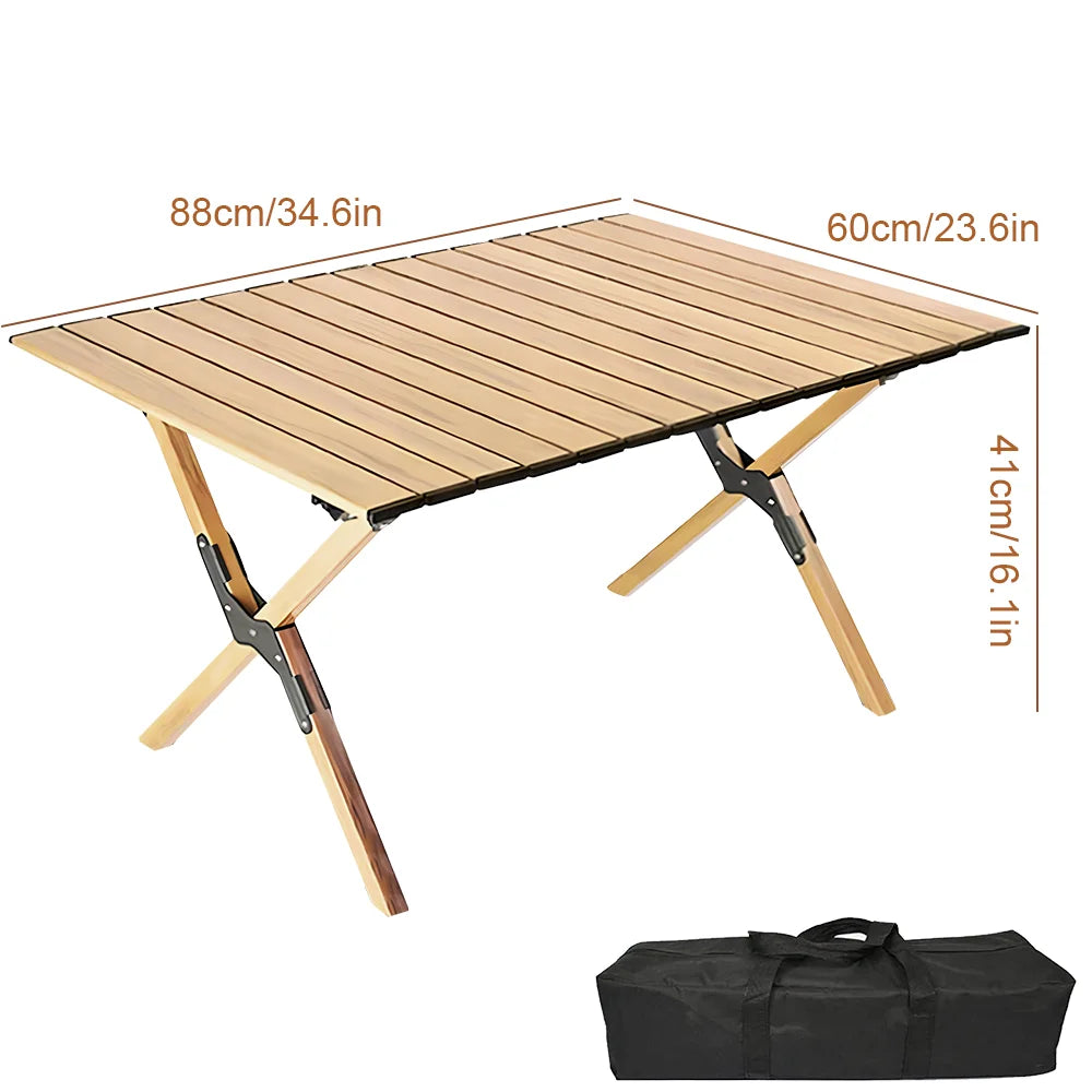Outdoor Folding Table Camping Table Portable Lightweight Camp BBQ Grill Table Picnic Table High Bearing Foldable Table