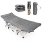 Folding Camping Beds for Adults, Heavy Duty Sturdy Camp Bed with Thick and Soft Mattress, Stronge Thicker Tubes Sleeping Bed
