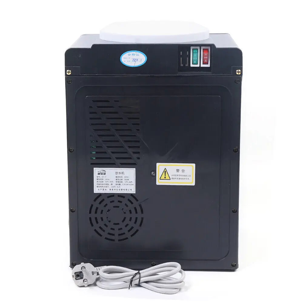 550W 220V Electric Water Dispenser Hot Cold Drinking Fountain Black for Office Home
