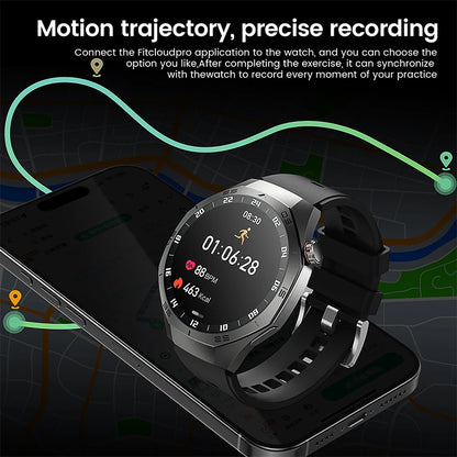 2025 New for Huawei GT5 Pro Smart Watch Men AMOLED Screen GPS Motion Trajectory Heart Rate Bluetooth Calls Smartwatch Waterproof