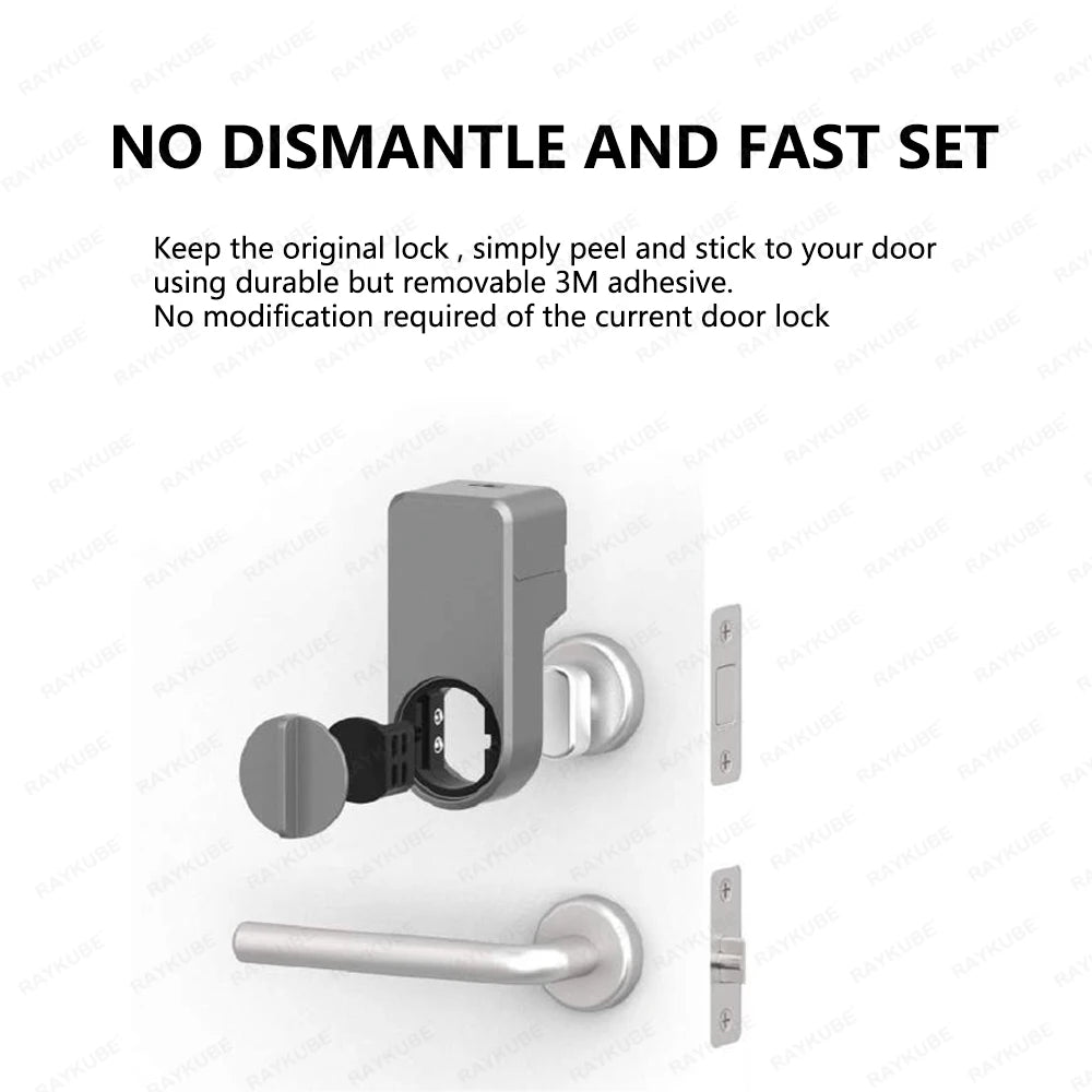 A1 Pro Tuya Bluetooth Smart Door Lock Tuya/ Smart Life APP Unlock No Drilling Required Delivery from Spain to EU Countri