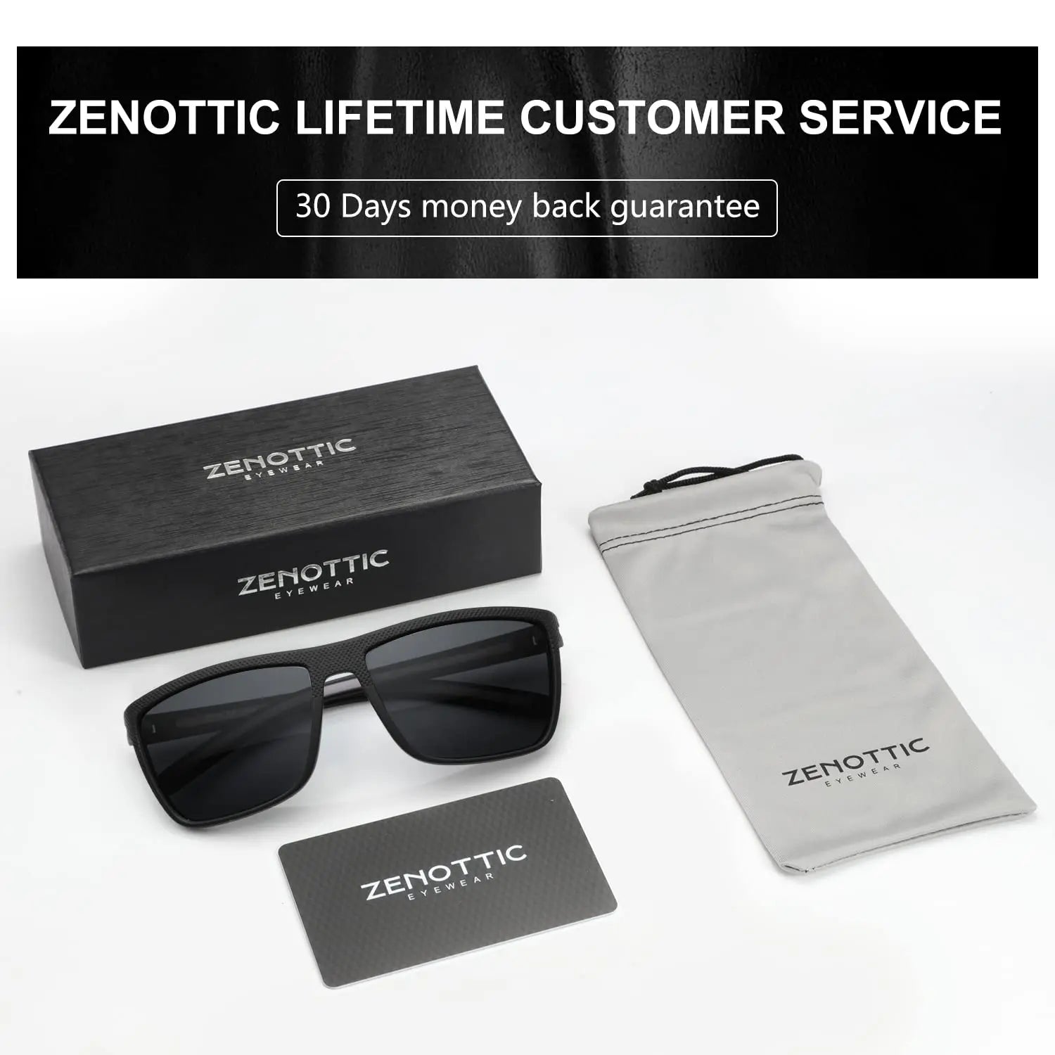 Polarized Sunglasses Shade for Women Men Lightweight TR90 Frame UV400 Protection Square Sun Glasses 2024 2025