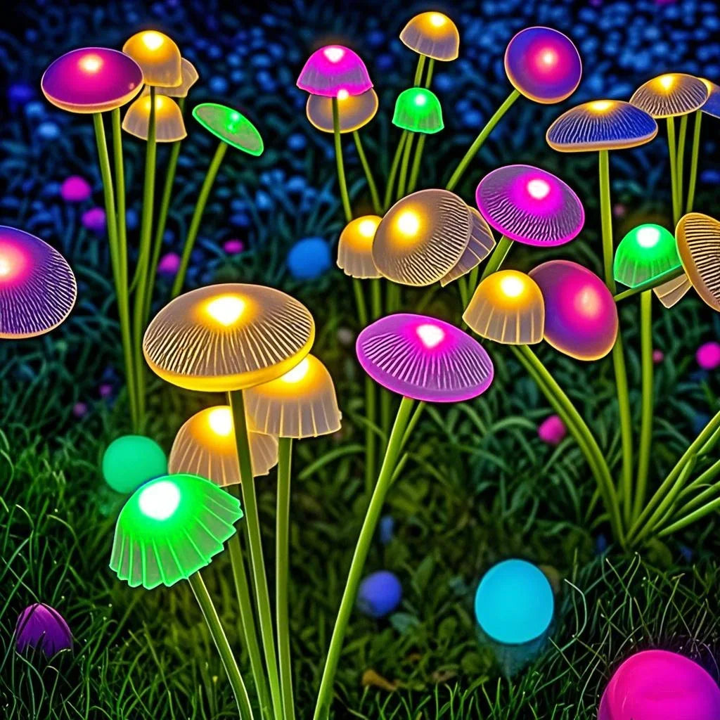 Solar LED Jellyfish Sway Lights Garden Decor Waterproof Outdoor Solar Pathway Light for Patio Balcony Yard Flowerbed
