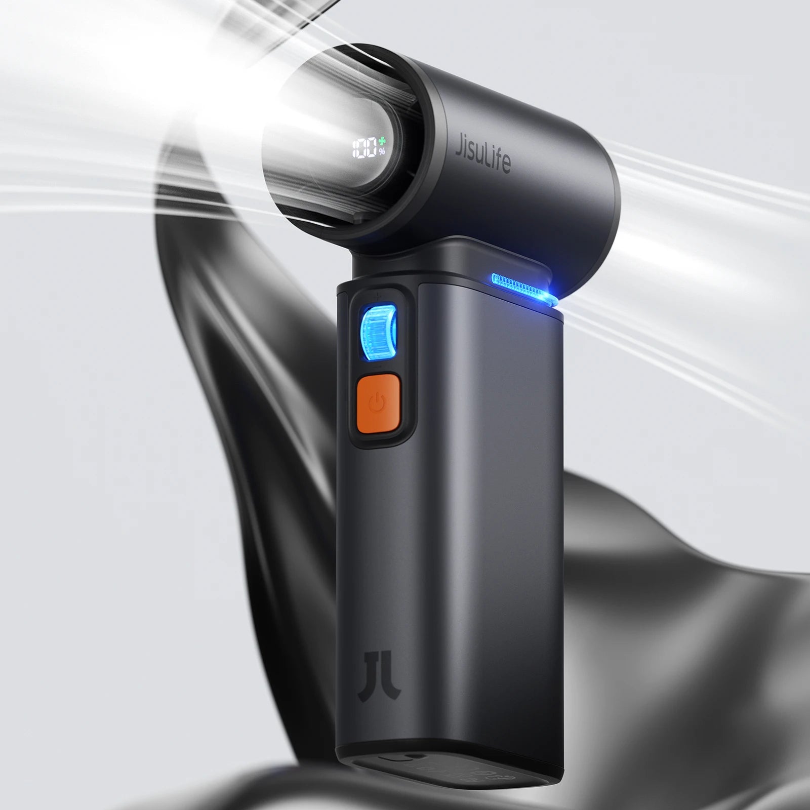 Portable Turbo Handheld Fan, 100 Winds Speeds Adjustable, 9000 Mah Rechargeable Battery, LED Display, Outdoor Camping