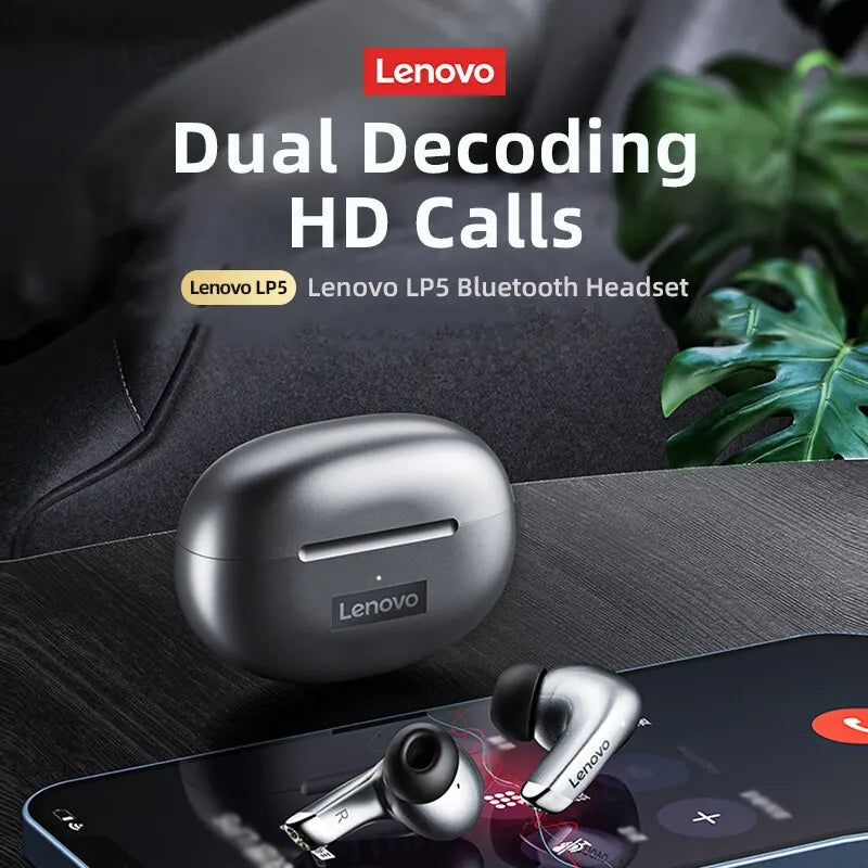 LP5 Wireless Bluetooth Earbuds Stereo Hifi Music Earphones Headphones Sports Waterproof TWS Headset with Mic Earbuds New