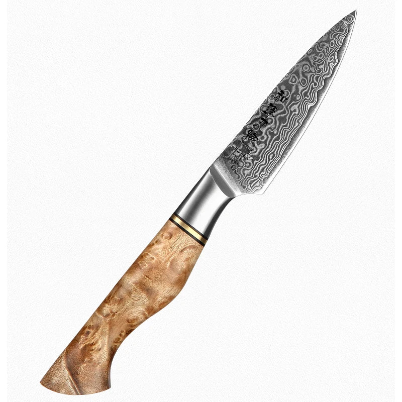 1-5PC Knife Set Professional Damascus Steel Chef Santoku Bread Utility Paring Cook Knife for Meat Sharp Kitchen Knife