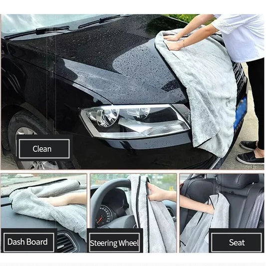 100X40 60X40Cm Microfiber Car Wash Towel Fast Drying Auto Cleaning Extra Soft Cloth High Water Absorption for Wash Accessorie