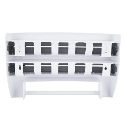 Cling Film Paper Towel Holder Kitchen Cling Film Holder Ergonomic Design High Sharpness Blade ABS Wall Mounted for Apartment