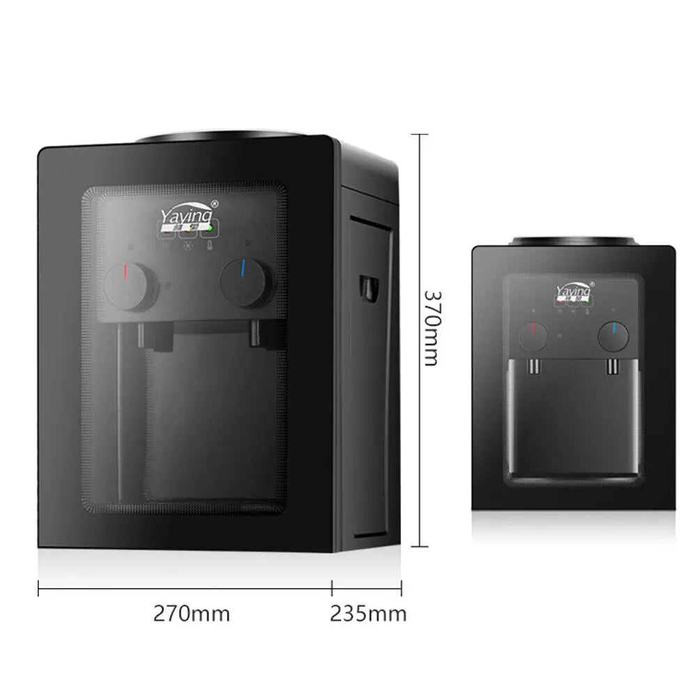550W 220V Electric Water Dispenser Hot Cold Drinking Fountain Black for Office Home